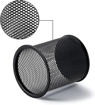 Настольный держатель, чашка для ручек, сетчатый контейнер, черный