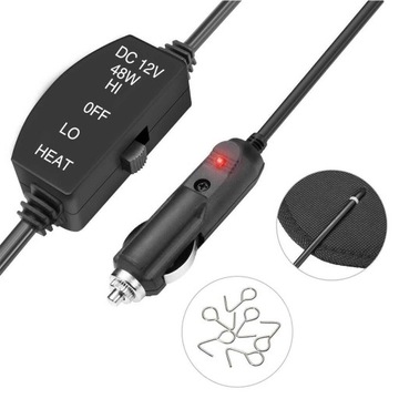 НАГРЕВАТЕЛЬНЫЙ КОВрик ПОДОГРЕВ СИДЕНЬЯ 12В 48ВТ ПОДОГРЕВ КРЫШКИ СИДЕНЬЯ