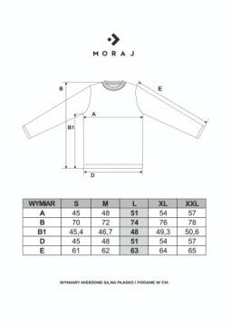 БЕЛАЯ МУЖСКАЯ ФУТБОЛКА С ДЛИННЫМ РУКАВОМ MORAJ - M