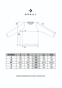 ЧЕРНАЯ МУЖСКАЯ ФУТБОЛКА MORAJ С ДЛИННЫМ РУКАВОМ - XL