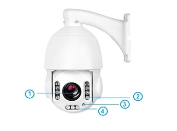 НАРУЖНАЯ ВРАЩАЮЩАЯСЯ КАМЕРА С 30-кратным ЗУМОМ SIM GSM 5MPX