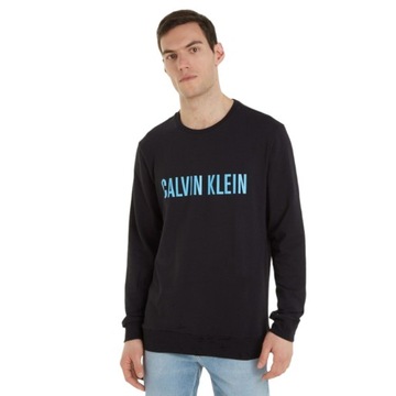 CALVIN KLEIN BLUZA MĘSKA CIENKA L/S CZARNA r.M