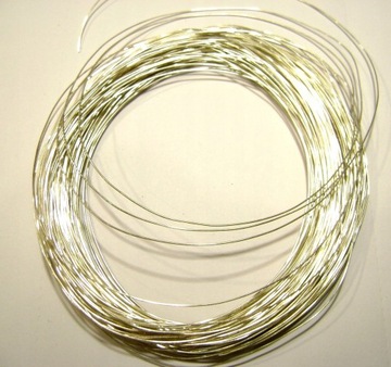 Проволока медная посеребренная Сребржанка 0,60 мм, 5 метров