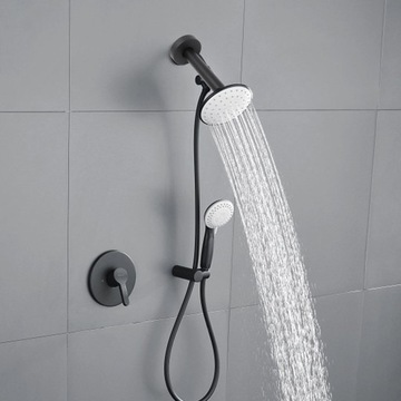 РУЧКА ДЛЯ ДОЖДЕВОГО ДУША, ВСТРАИВАЕМАЯ ЗА УПЛОТНЕНИЕ, ЧЕРНАЯ