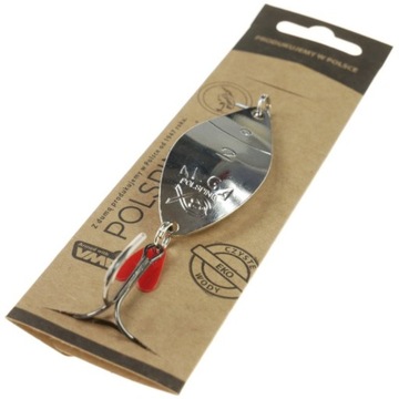 Блесна Polsping Alga 3 никелевая 30г 1 шт.