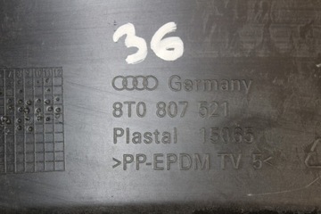 ДИФФУЗОР ЗАДНЕГО БАМПЕРА AUDI A5 8T ВСЯ КОНСТРУКЦИЯ BDB