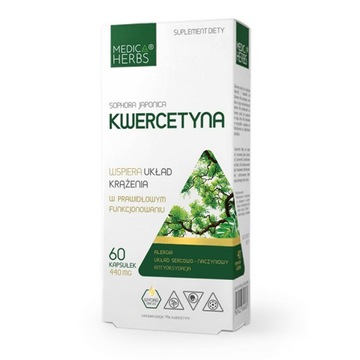 MEDICA HERBS Kwercetyna 60 kaps ALERGIA KRĄŻENIE