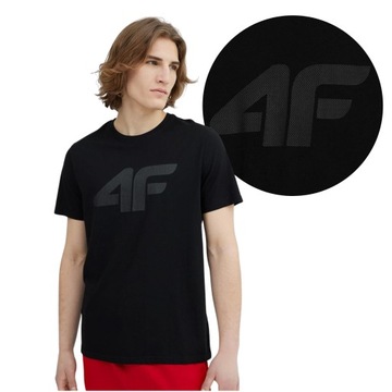 SPORTOWY T-SHIRT 4F KOSZULKA BAWEŁNIANA NA TRENING