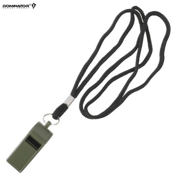 EDC Судейская сигнализация Свисток для мяча Громкий ремешок DOMINATOR из АБС-пластика Оливковый