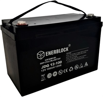 Akumulator ŻELOWY ENERBLOCK JDG12-100Ah