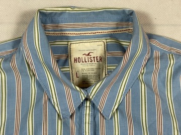 Hollister Koszula Damska Paski Długi Rękaw Logo L