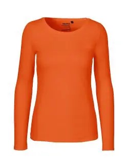 NEUTRAL Eko Koszulka damska z długim rękawem orange S