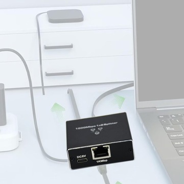 Гигабитный сетевой разветвитель Ethernet-сплиттер 1000 Мбит/с от 1 до 2 2 устройства