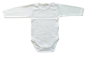 Body Białe gładkie długi rękaw bawełna PL 56 24h