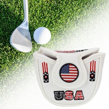 Модный чехол из искусственной кожи Golf Protector белого цвета.