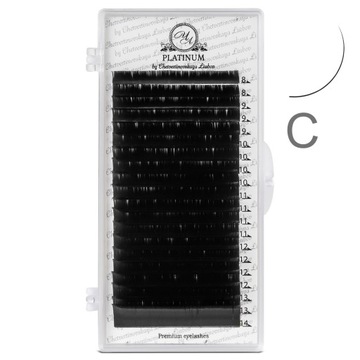 Rzęsy do przedłużania czarne PLATINUM 0.085 C 8-14