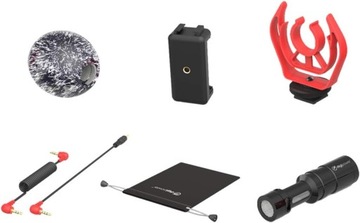 Профессиональный кардиоидный микрофон-пушка с ветрозащитой.