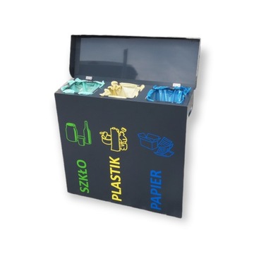 Рамка для корзины для сортировки мусора 3 x 120л