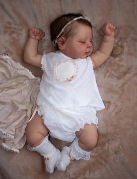ŚPIĄCA LALKA REBORN JAK PRAWDZIWE NIEMOWLĘ 49 CM