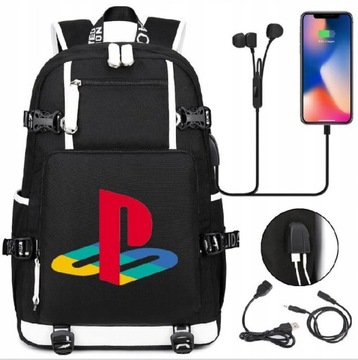 Plecak Szkolny PlayStation Canvas Travel Torba Tor