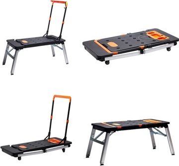 СКЛАДНОЙ РАБОЧИЙ СТОЛ 7 В 1 КОЛЕСНАЯ ТЕЛЕЖКА МНОГОФУНКЦИОНАЛЬНАЯ ПЛАТФОРМА