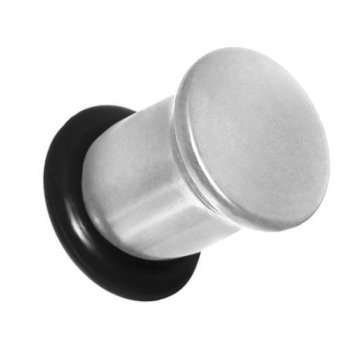 Kolorowy plug z o-ringiem biały 3 mm