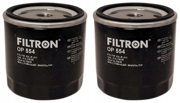 2× FILTRON OP 554 FILTR OLEJE