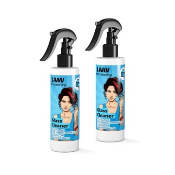 PŁYN do mycia SZYB OKIEN LUSTER samochodowych bez smug EKO LAAV 250 ml x2