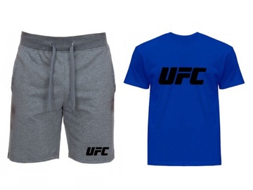 KOMPLET TSHIRT + KRÓTKIE SPODENKI UFC MĘSKI XXL