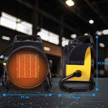 Керамический электронагреватель EBERG PTC 2 кВт, нагреватель + термостат