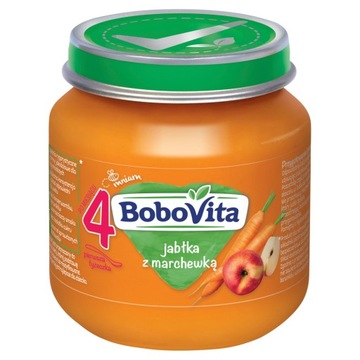 BOBOVITA Jabłka z marchewką, 125g
