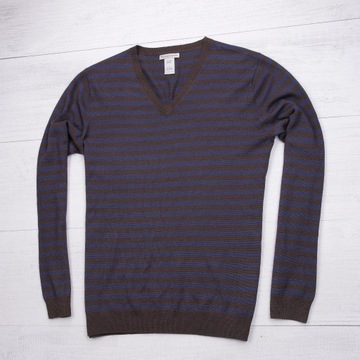 Gap SWETER 100%ITALIAN MERINO WOOL MESKI PREMIUM V-NECK M