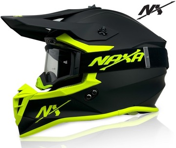 NX ZESTAW KASK TET + GOGLE CROSS OFF-ROAD OUAD r.S MIEJSCE POD INTERKOM