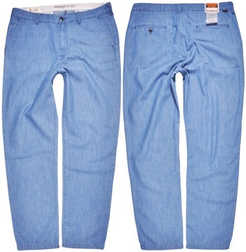 LEE spodnie CHINO blue REGULAR pants _ W32 L32