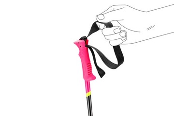 ЛЫЖНЫЕ ПАЛКИ ДЛЯ ДЕТЕЙ LEKI RACING KIDS РОЗОВЫЕ 105 см 65344302