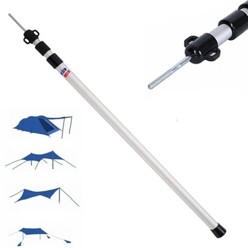 2Xpręty namiotowe regulowane drążki namiotowe ze stopu aluminium 90-230cm