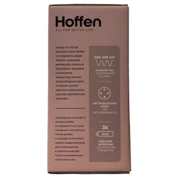 HOFFEN MINI UV LED ЛАМПА ДЛЯ НОГТЕЙ 7 светодиодов