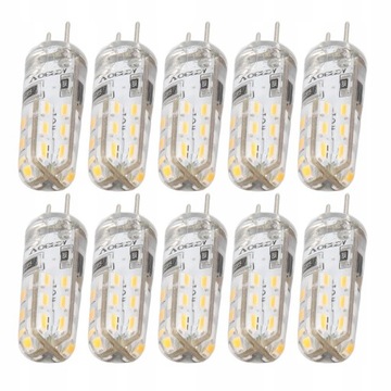 10 szt. Żarówki LED G4 Bi Pin Base Silikonowa
