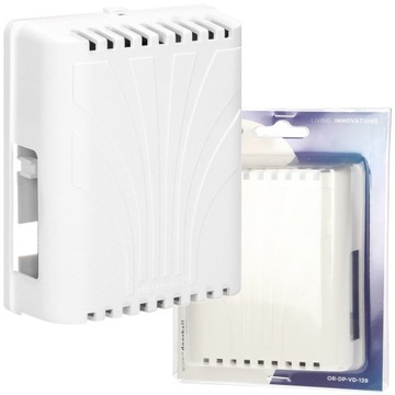 DZWONEK PRZEWODOWY DO DRZWI 8V GONG DWUTONOWY BIM-BAM BIAŁY 80dB ORNO