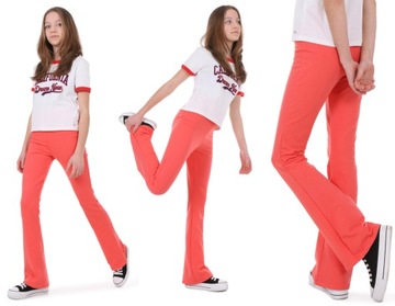Legginsy FLARE, dzwony - 140 MORELA