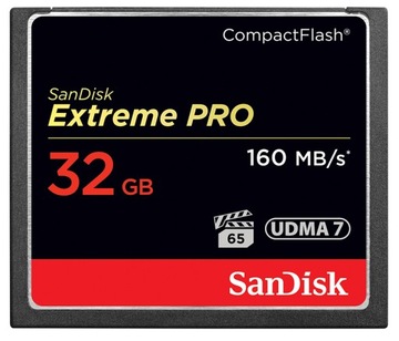 SanDisk Karta pamięci CF Extreme PRO 32GB 160MB/s