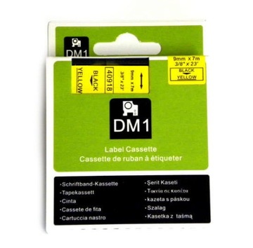 Taśma zamiennik Dymo 40918 S0720730 9mm czarny/żół