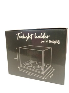 ПОДСВЕЧНИК ДЛЯ СВЕЧИ ГЛАМУР ЗЕРКАЛО 14,5 см