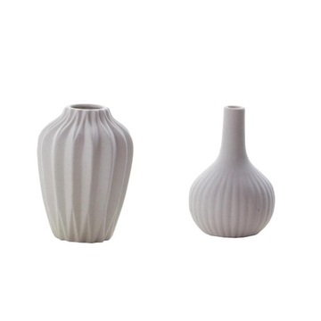 2 szt. Kolor biały ceramiczny wazon ozdobny kwiat