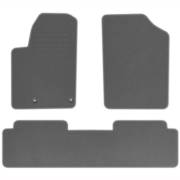 CITROEN BERLINGO I 99-10 Dywaniki welur STD SZARE