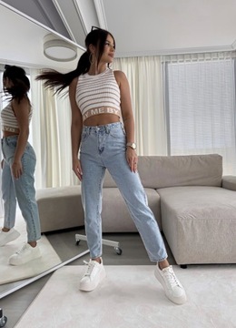 Топ CASHMERE экрю в полоску - бежевый By Me