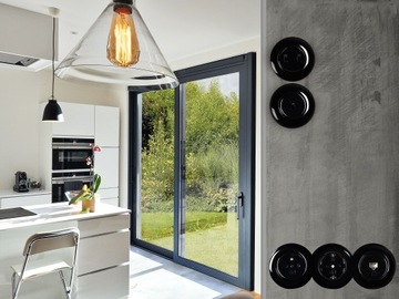 ВЫКЛЮЧАТЕЛЬ ДВОЙНОЙ LOFT ЧЕРНЫЙ JLM 2LT-W2-B