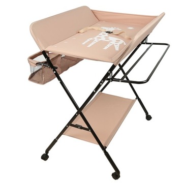 ПЕЛЕНАЛ, СКЛАДНОЙ, ПОРТАТИВНЫЙ, РЕГУЛИРУЕМЫЙ, СВЕТЛО-РОЗОВЫЙ 80*66*98