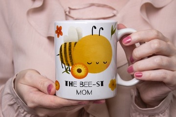 КРУЖКА, ПОДАРОК ​​НА ДЕНЬ МАТЕРИ НА ДЕНЬ РОЖДЕНИЯ - ПЧЕЛКА - ST MOM - BEST