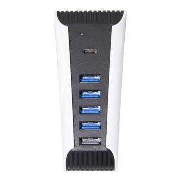 HONSON USB Hub Splitter Expansion Docking Station for PS5 Console
